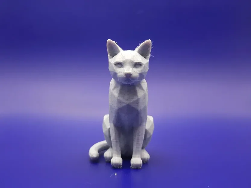 Tượng mèo Bengal tối giản hình khối (Minimalist Bengal figurine) - Image 1