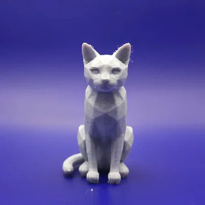 Tượng mèo Bengal tối giản hình khối (Minimalist Bengal figurine)