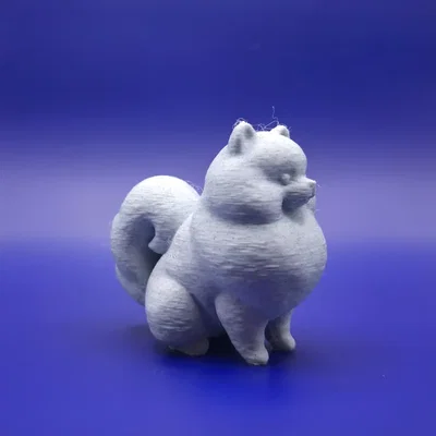 Tượng Pomeranian Stylized (Chibi) In 3D
