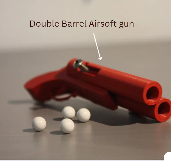 Súng Airsoft Nòng Đôi (đồ chơi hoạt động) – Double Barrel - Image 1