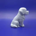 Tượng St. Bernard chibi dễ thương (St. Bernard figurine) - Thumbnail 3