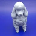 Tượng Poodle Kiêu Hãnh (Proud Poodle Figurine) - Thumbnail 1