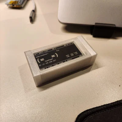 Case in phẳng rồi gập cho Pi Zero WH kèm màn hình