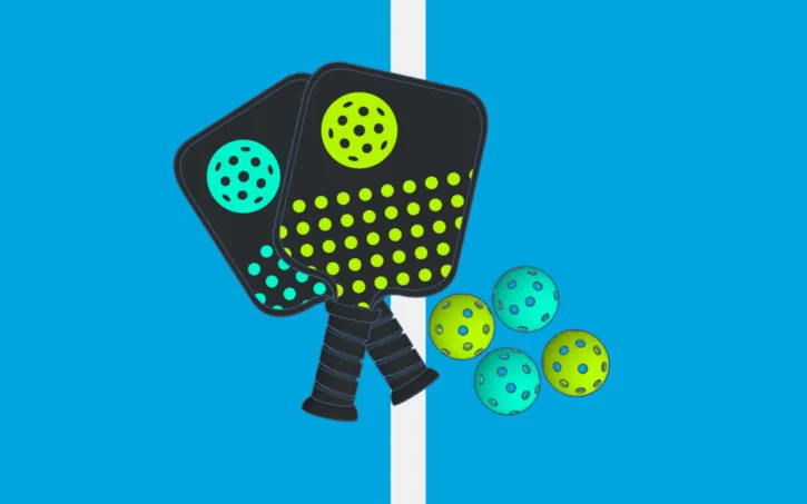 Bộ mô hình Pickleball in 3D thu nhỏ giải trí tại nhà - Image 1