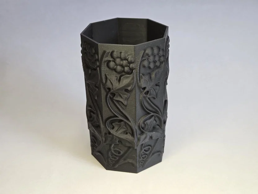 Ống cắm bút họa tiết dây leo Ivy - Thiết kế 3D hiện đại, tinh tế - Image 2