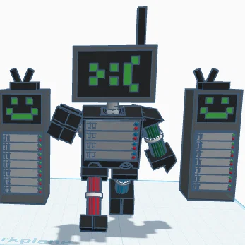 [NEW] Figure Roblox khớp S3RV3RW4R3 Badware skin concept