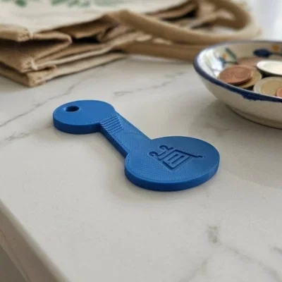 Đồng xu mở khóa xe đẩy mua sắm tháo rời