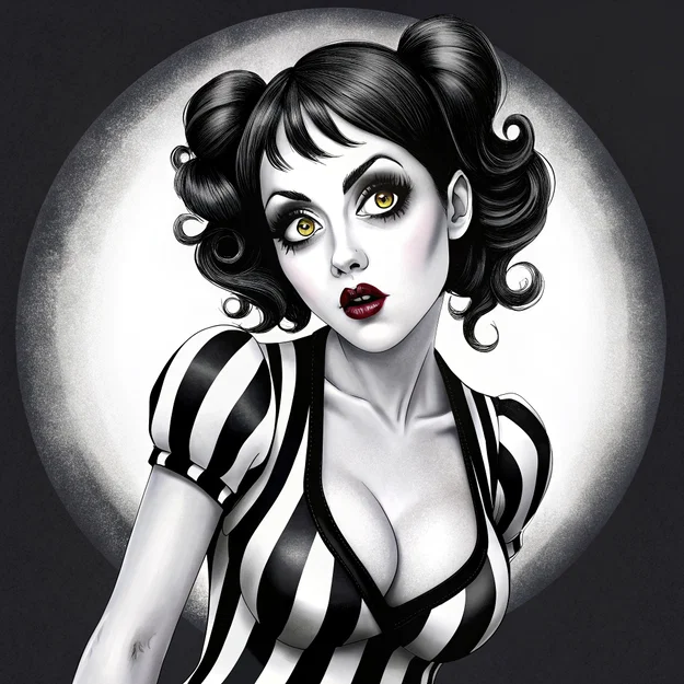 Mô hình tượng bán thân con gái Beetlejuice cực chất cho fan - Image 1