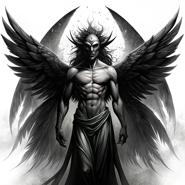 Mô hình 3D Demonic Archangel - Thiên thần bóng tối ấn tượng - Image 1