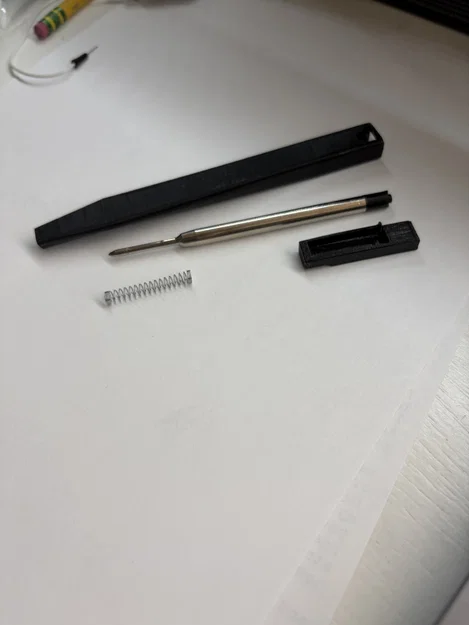 Bút 3D printable (thân bút + cơ cấu bấm) - Image 1