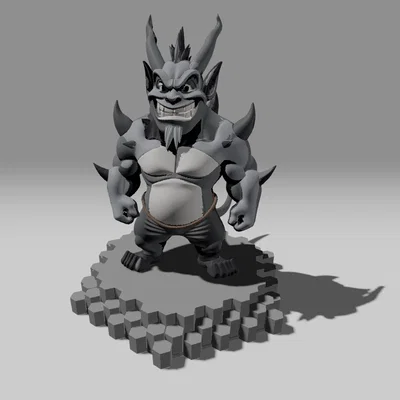 Mô hình Stone Golem 3D độc đáo cho bàn cờ Tabletop RPG