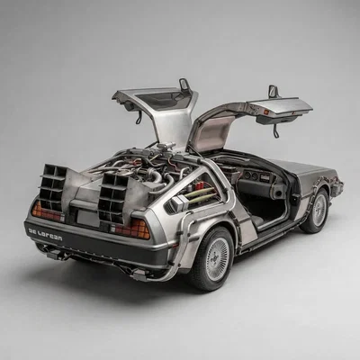 Mô hình 3D xe DeLorean 1985 kinh điển từ phim Back to the Future