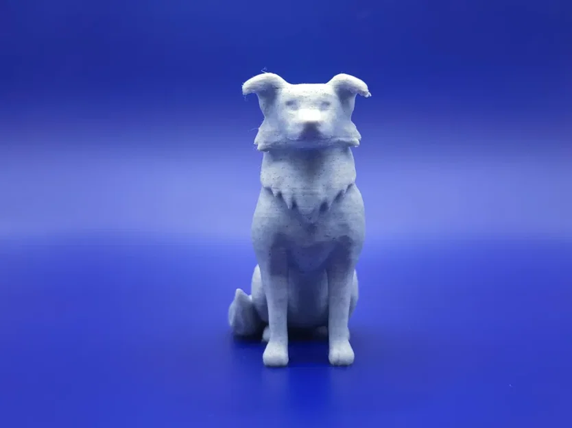 The Majestic Collie – Tượng Collie in 3D phong cách chibi - Image 1