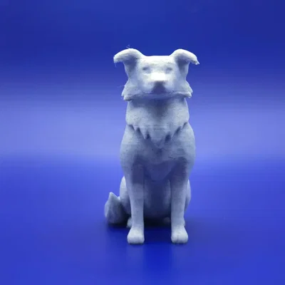 The Majestic Collie – Tượng Collie in 3D phong cách chibi