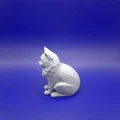 Tượng mèo Ragdoll tối giản (Minimalist Ragdoll Cat figurine) - Thumbnail 3