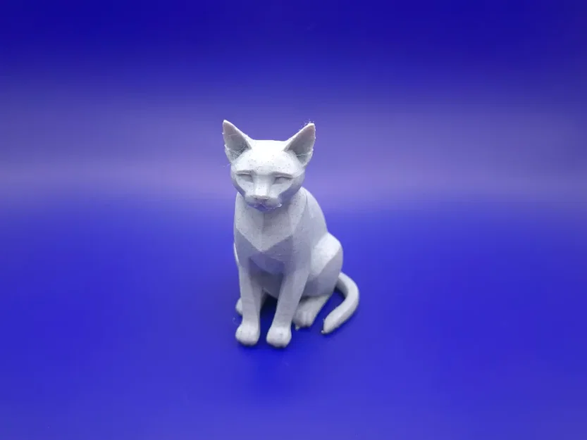 Figurine mèo Siamese tối giản (Minimalist siamese figurine) - Image 1