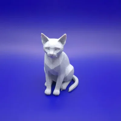 Figurine mèo Siamese tối giản (Minimalist siamese figurine)