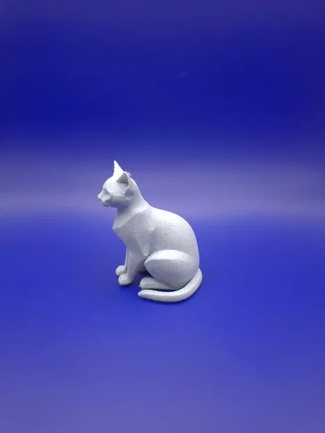 Figurine mèo Siamese tối giản (Minimalist siamese figurine) - Image 2