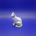 Figurine mèo Siamese tối giản (Minimalist siamese figurine) - Thumbnail 2