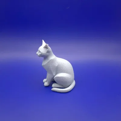 Figurine mèo Siamese tối giản (Minimalist siamese figurine)