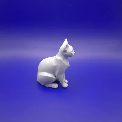 Figurine mèo Siamese tối giản (Minimalist siamese figurine)