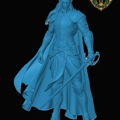 Drow Fighter – Chiến Binh Drow cho RPG