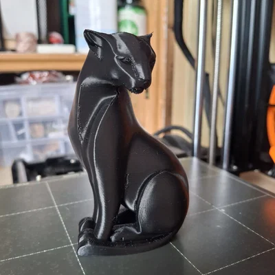 Mô hình tượng báo đen (Panther Sculpture) trang trí 3D tinh tế