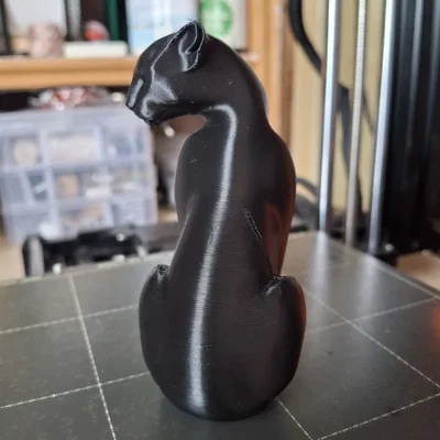 Mô hình tượng báo đen (Panther Sculpture) trang trí 3D tinh tế