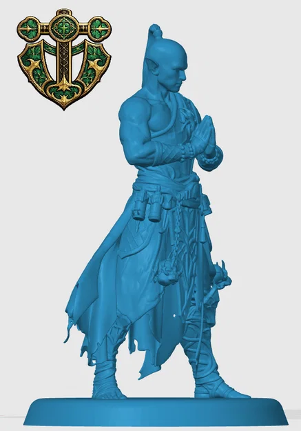 Drow Monk – Mô hình mini cho RPG/DnD - Image 2
