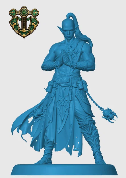 Drow Monk – Mô hình mini cho RPG/DnD - Image 3