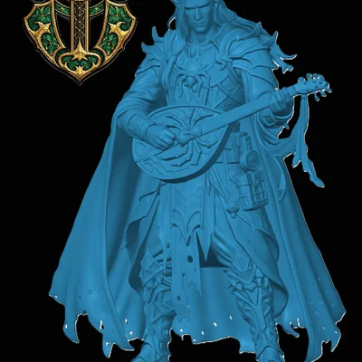 Drow Bard – Miniature cho RPG/DnD