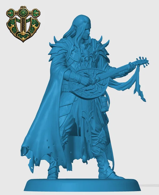 Drow Bard – Miniature cho RPG/DnD - Image 2