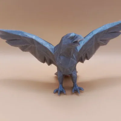 The Geometric Predator – Chim Ưng Low-Poly Hình Học