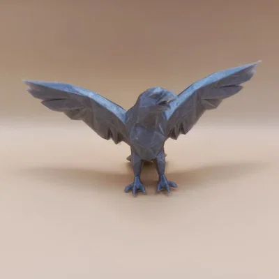The Geometric Predator – Chim Ưng Low-Poly Hình Học