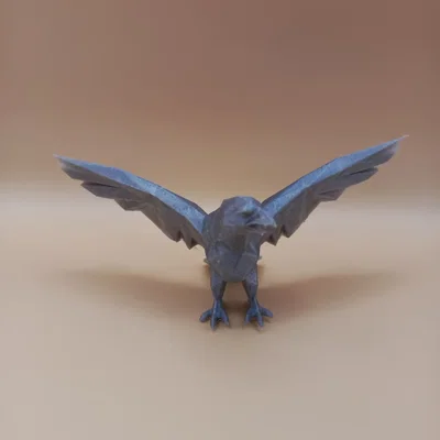The Geometric Predator – Chim Ưng Low-Poly Hình Học