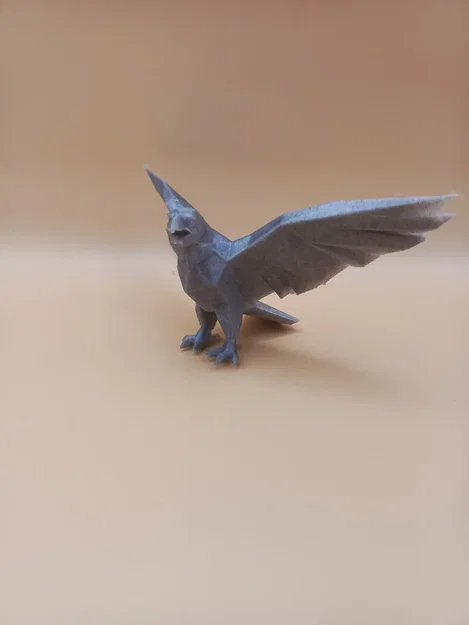 The Geometric Predator – Chim Ưng Low-Poly Hình Học - Image 4
