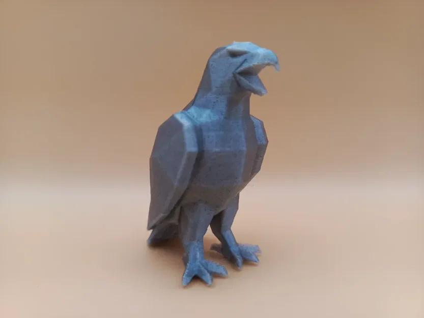 Tượng Điêu Khắc Chim Ưng Hình Học Low-Poly - Image 1