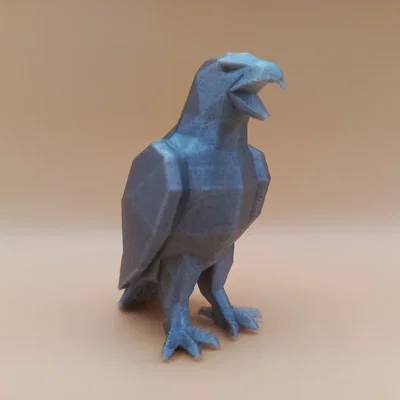 Tượng Điêu Khắc Chim Ưng Hình Học Low-Poly
