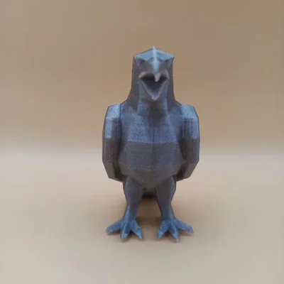Tượng Điêu Khắc Chim Ưng Hình Học Low-Poly