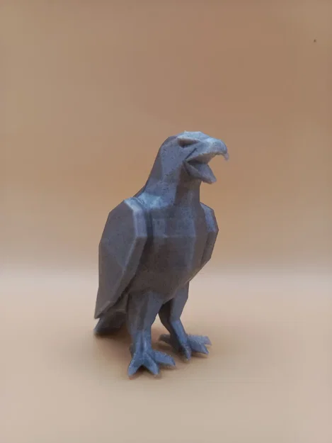 Tượng Điêu Khắc Chim Ưng Hình Học Low-Poly - Image 3