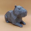Tượng Capybara Low-Poly Hình Học (Geometric) – Sculpture - Thumbnail 2