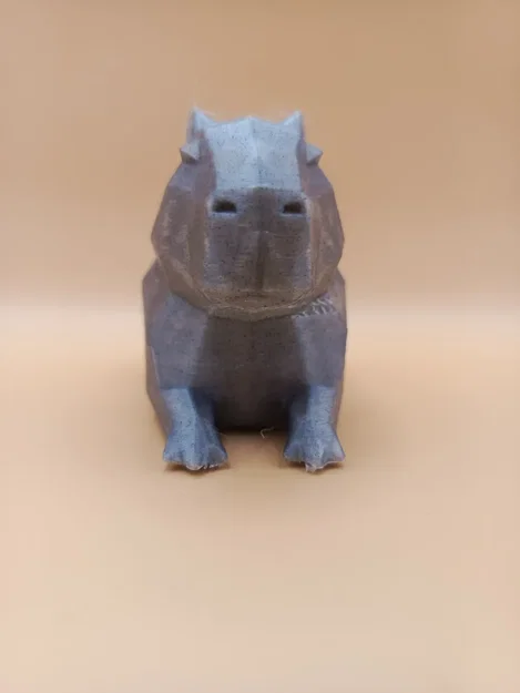 Tượng Capybara Low-Poly Hình Học (Geometric) – Sculpture - Image 3