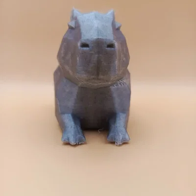 Tượng Capybara Low-Poly Hình Học (Geometric) – Sculpture