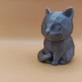 Tượng Mèo Hình Học Low-Poly - Thumbnail 3