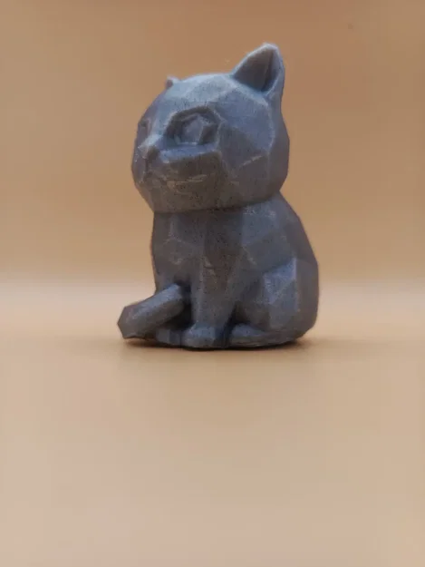 Tượng Mèo Hình Học Low-Poly - Image 4