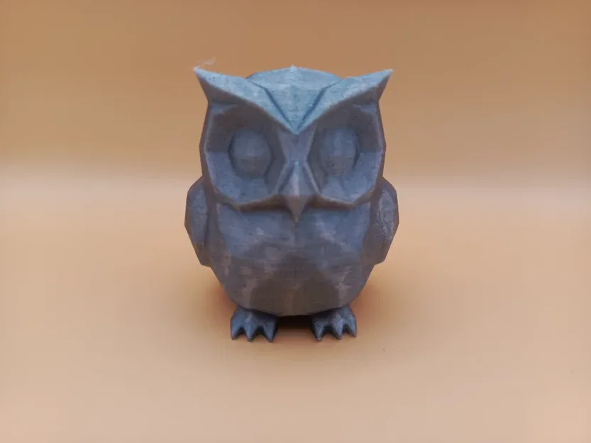 Tượng Cú Mèo Hình Học Low-Poly - Image 1