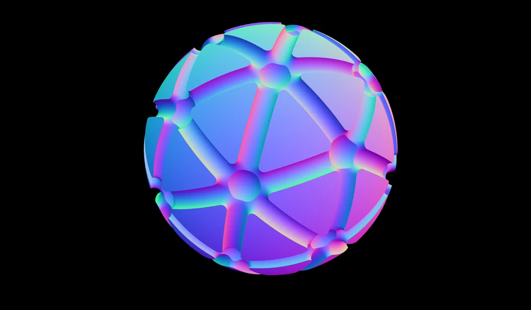Mô hình Geodesics on the Sphere: Hình học 3D độc đáo - Image 2