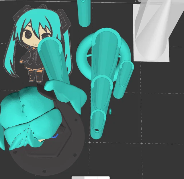 Mô hình chuông gió Hatsune Miku - File in 3D trang trí độc đáo - Image 1