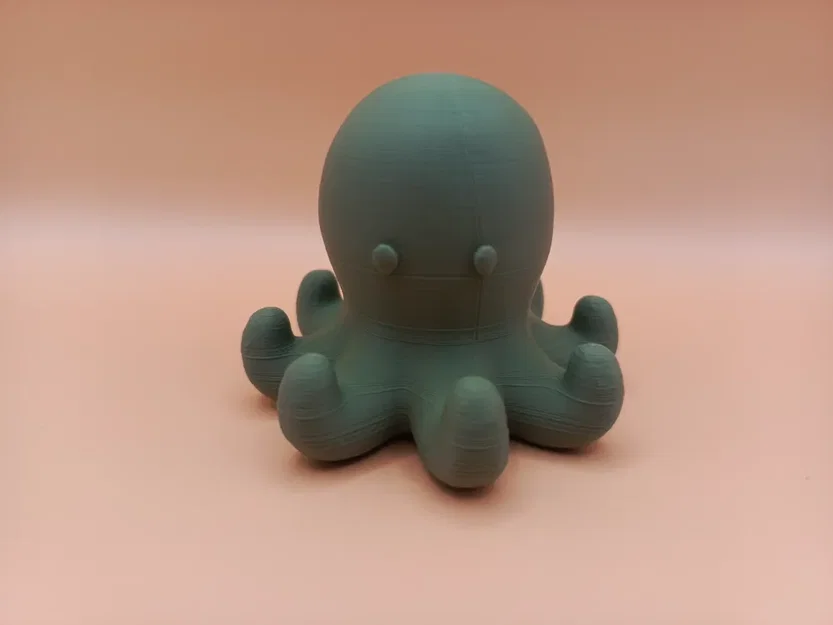 Tượng Bạch Tuộc Chibi Mịn Mà (Smooth Chibi Octopus Sculpture) - Image 1