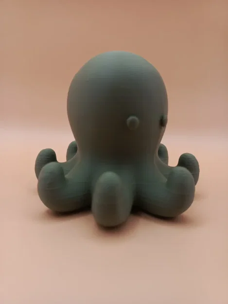 Tượng Bạch Tuộc Chibi Mịn Mà (Smooth Chibi Octopus Sculpture) - Image 3